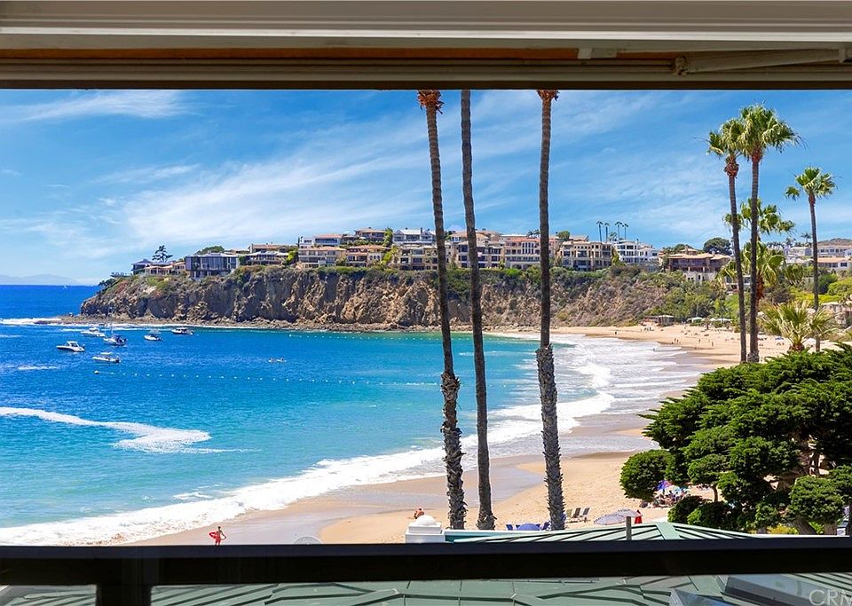 The Pacific framed inside a window from the upper level